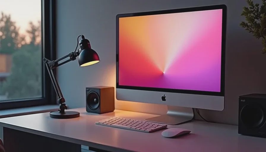 MacBook Pro 16 with Apple Studio Display and TS4 dock.